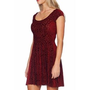 BlackMilk Burned Velvet Wine Evil Cheerleader